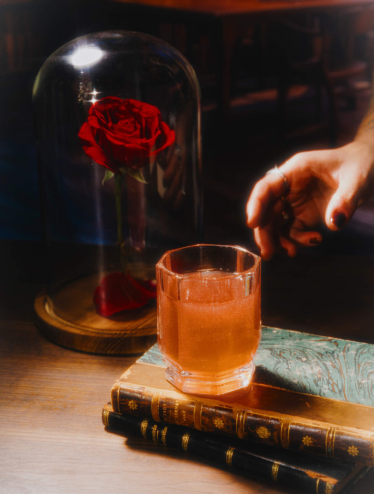 Elixir of Hydration - Velvet Hammer - Mixing elixir in a glass